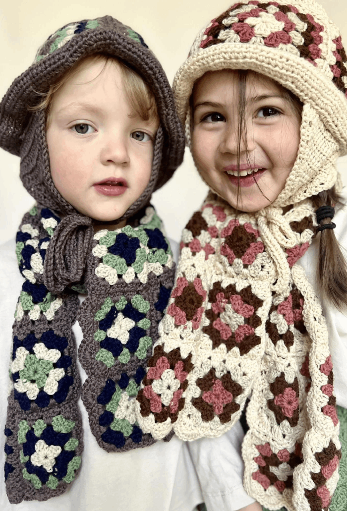 kid's knit scarf